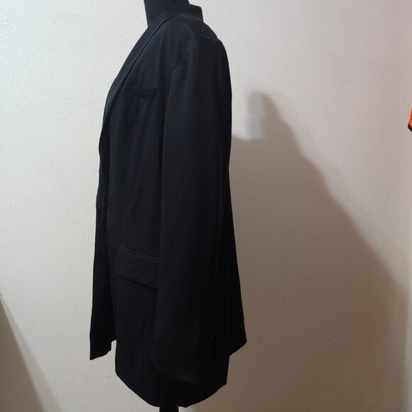 The Limited One Button Black Blazer Size 20W - Picture 5 of 11